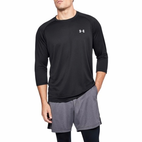Men's Under Armour Tech 3/4 Power Sleeve Tee - Picture 2 of 5